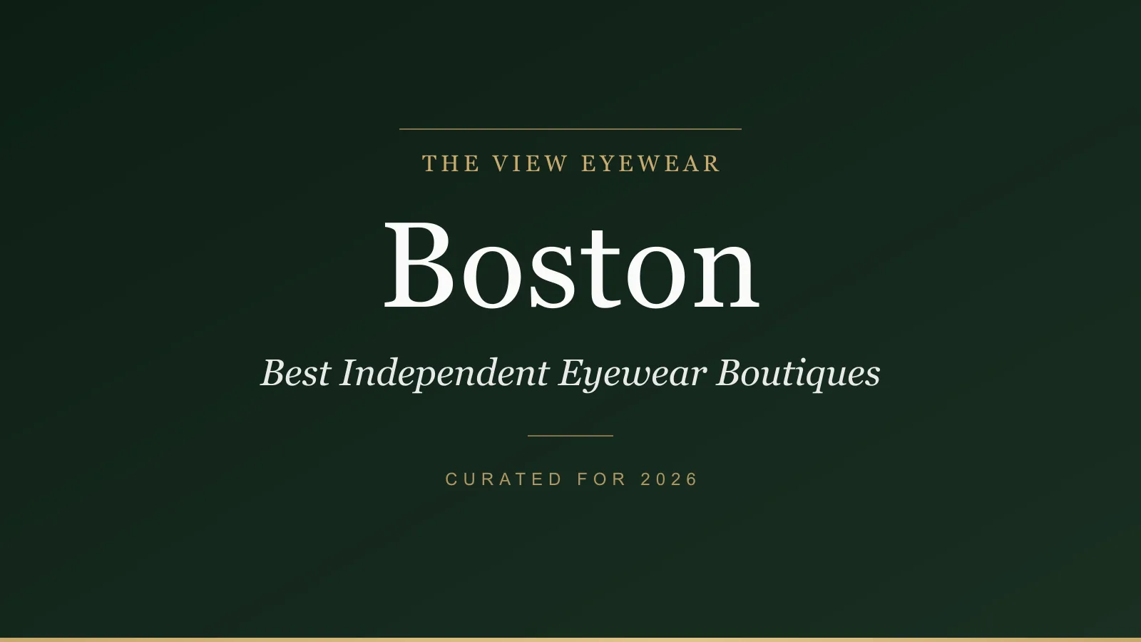 Best independent eyewear boutiques in Boston Massachusetts carrying Matsuda DITA Thierry Lasry and Jacques Marie Mage frames on Newbury Street