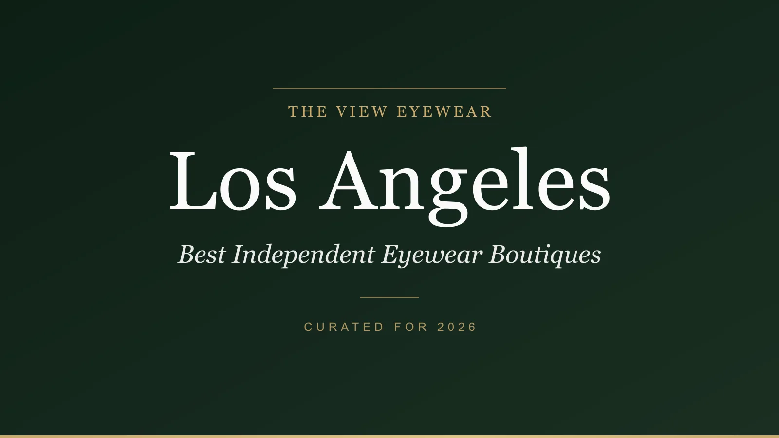Best independent eyewear boutiques in Los Angeles California carrying Jacques Marie Mage DITA Chrome Hearts and Cutler and Gross frames