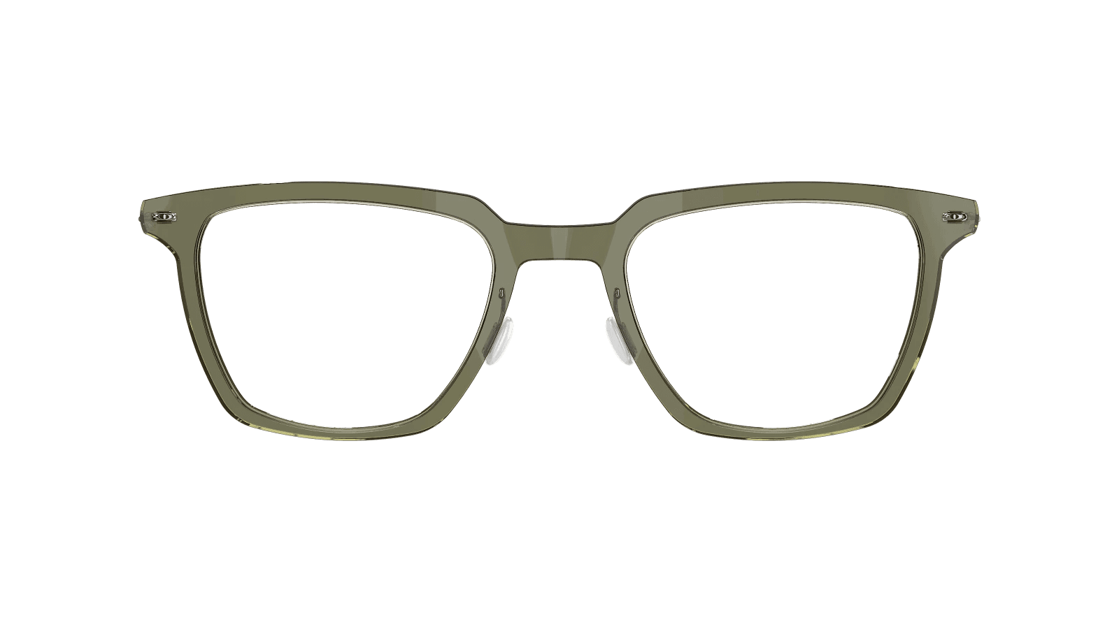 Lindberg NOW Titanium 6660 eyeglasses in green and silver showing the Danish titanium benchmark in independent eyewear