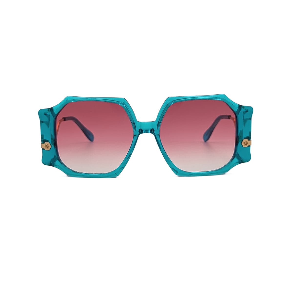 Gazal Eyewear Malakeh sunglasses in crystal showing why your eyewear should be as unique as you are