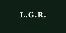 L.G.R. logo — Italian handcrafted eyewear with African soul