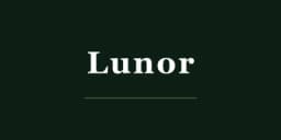 Lunor logo — German rimless eyewear in titanium and gold